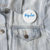 Badge Rond 5 Cm Bipolaire bleu (En situation)
