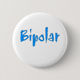 Badge Rond 5 Cm Bipolaire bleu