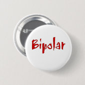 Badge Rond 5 Cm Bipolaire rouge (Devant & derrière)