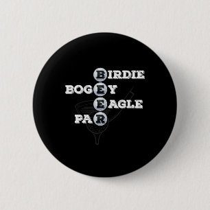 Badge Rond 5 Cm Birdie Bogey Eagle Par Beer Golf Ball Funny Golfeu