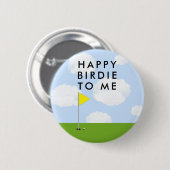 Badge Rond 5 Cm Birdie Golf (Devant & derrière)