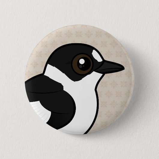 Badge Rond 5 Cm Birdorable a colleté le FLYCATCHER (Devant)