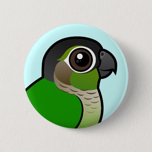 Badge Rond 5 Cm Birdorable Conure Vert-cheeked (Devant)