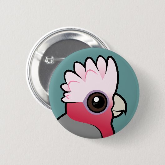 Badge Rond 5 Cm Birdorable Galah (Devant & derrière)