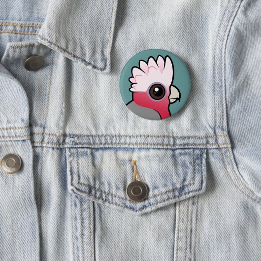 Badge Rond 5 Cm Birdorable Galah (En situation)
