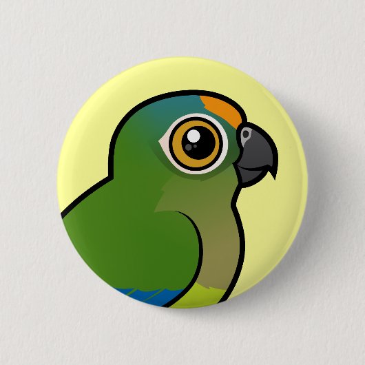 Badge Rond 5 Cm Birdorable Pêche-a affronté la perruche (Devant)