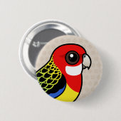Badge Rond 5 Cm Birdorable Rosella oriental (Devant & derrière)