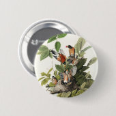 Badge Rond 5 Cm Birds of America (1827) par John James Audubon (Devant & derrière)