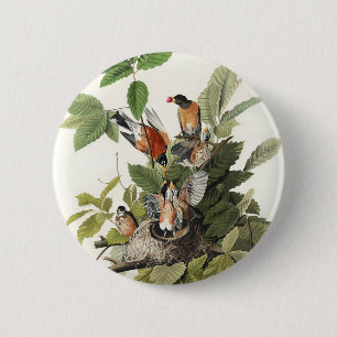 Badge Rond 5 Cm Birds of America (1827) par John James Audubon