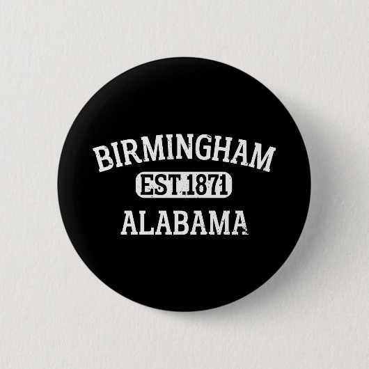 Badge Rond 5 Cm Birmingham Alabama Vintage (Devant)