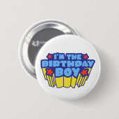Badge Rond 5 Cm Birthday Boy (Devant & derrière)