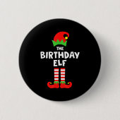 Badge Rond 5 Cm Birthday Elf Matching Group Family Holiday Christm (Devant)