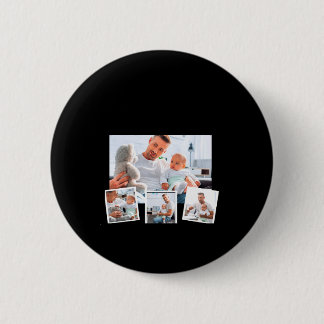 Badge Rond 5 Cm Birthday Name Age Photo Collage 