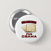 Badge Rond 5 Cm Biscuits pour Obama - customisé (Devant & derrière)