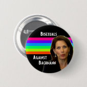 Badge Rond 5 Cm Bisexuals contre le bouton de Bachmann (Devant & derrière)