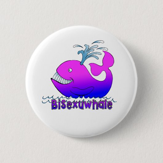 Badge Rond 5 Cm Bisexuwhale (Devant)