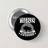 BADGE ROND 5 CM BISON (Devant & derrière)