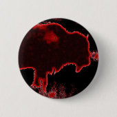 Badge Rond 5 Cm Bison / Buffle (Devant)