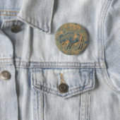 Badge Rond 5 Cm Bison en pierre de Faux (En situation)