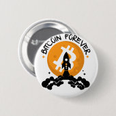 Badge Rond 5 Cm Bitcoin pour toujours (Devant & derrière)