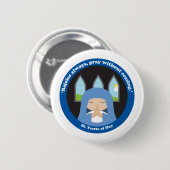 Badge Rond 5 Cm Bl. Yvette de Huy (Devant & derrière)