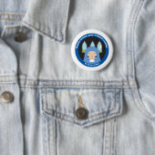 Badge Rond 5 Cm Bl. Yvette de Huy (En situation)