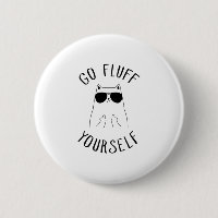 Black Cat Go Fluff-Yourself drôle