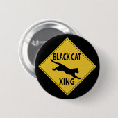 Badge Rond 5 Cm Black Cat Xing (Devant & derrière)