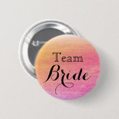 Badge Rond 5 Cm Black Gold Parties scintillant Faux Foil Mariage T (Devant & derrière)