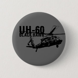 Badge Rond 5 Cm Black Hawk