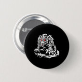 Badge Rond 5 Cm Black Jacob Fatu Wolf (Devant & derrière)