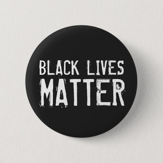 Badge Rond 5 Cm Black Lives Matter - Lettres désespérées (Devant)
