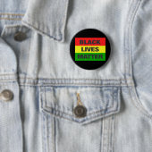 Badge Rond 5 Cm Black Lives Matter (logo couleur) (En situation)