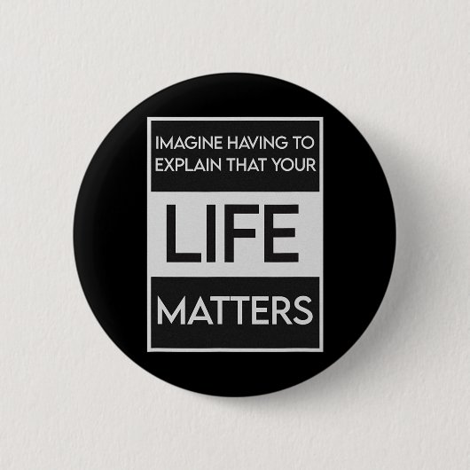 Badge Rond 5 Cm Black Lives Problem Blm Resist - Engagez-Vous Dans (Devant)