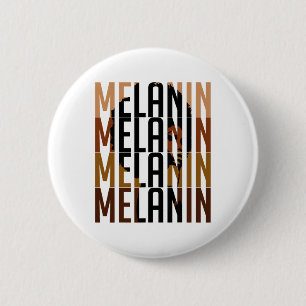Badge Rond 5 Cm Black Queen Melanin Afro Femmes Retro Typog Vintag