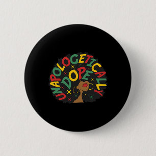 Badge Rond 5 Cm Black Queen Melanin Drug African American Pride Hi