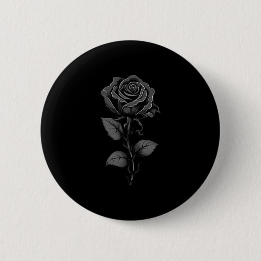 Badge Rond 5 Cm Black Rose Graphic Premium Tri-blend  (Devant)