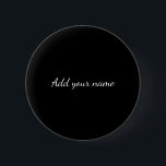 Badge Rond 5 Cm Black solid add name text here throw pillo<br><div class="desc">Conception</div>