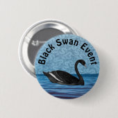 Badge Rond 5 Cm Black Swan, événement (Devant & derrière)