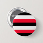 Badge Rond 5 Cm Black, white and red stripes (Devant & derrière)