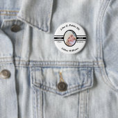 Badge Rond 5 Cm Black | White School Class Reunion Nom photo (En situation)