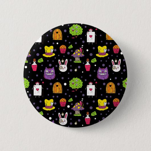 Badge Rond 5 Cm Black Wonderland (Devant)