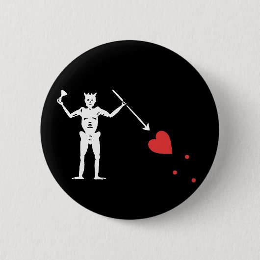 Badge Rond 5 Cm Blackbeard (Devant)