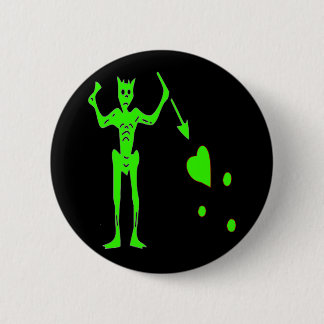 Badge Rond 5 Cm Blackbeard - vert