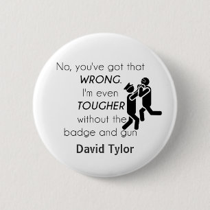 Badge Rond 5 Cm Blagues de flics Cadeaux