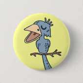 Badge Rond 5 Cm Blah Blah Bird (Devant)