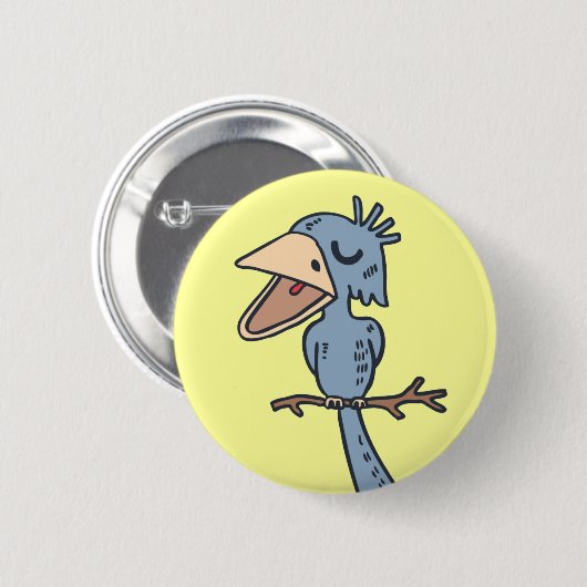 Badge Rond 5 Cm Blah Blah Bird (Devant & derrière)