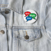 Badge Rond 5 Cm Blah - fade (En situation)