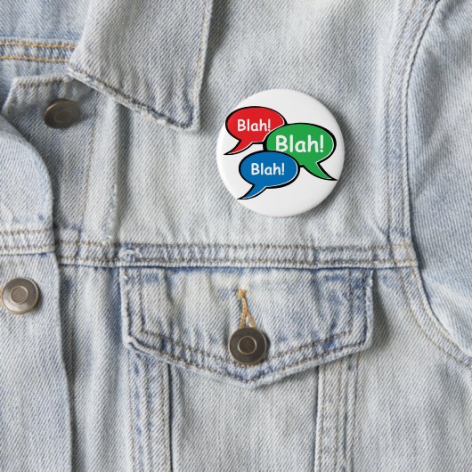 Badge Rond 5 Cm Blah - fade (En situation)