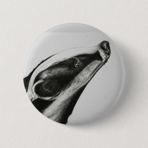 Badge Rond 5 Cm Blaireau